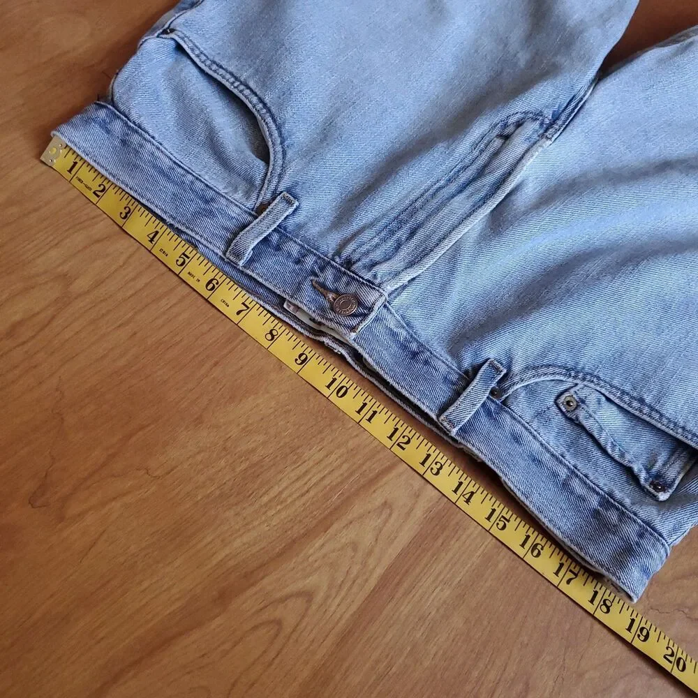 Y2K Levis 505 Regular Fit Measures 37x30 Hemmed 2000s Blue Medium Light Wash